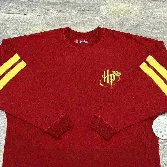 Wizarding World Harry Potter Jersey Red Pullover Longsleeve Unisex Sz XL (16/18) - Picture 5 of 16